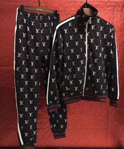 lv tracksuit white|louis vuitton tracksuit men's.